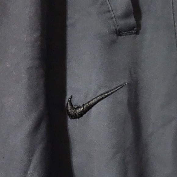 Nike Vintage Navy Lined Jogger Track Pants YOUTH Large - Picture 2 of 6